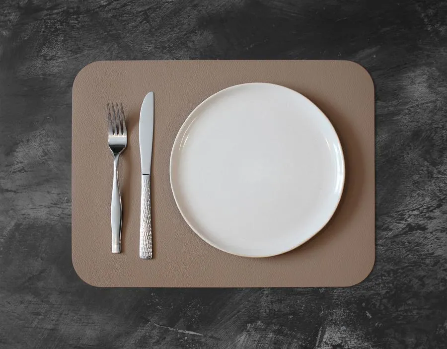 Fleximats Platzsets, 2er Sets, 46x33cm, Taupe/Beige