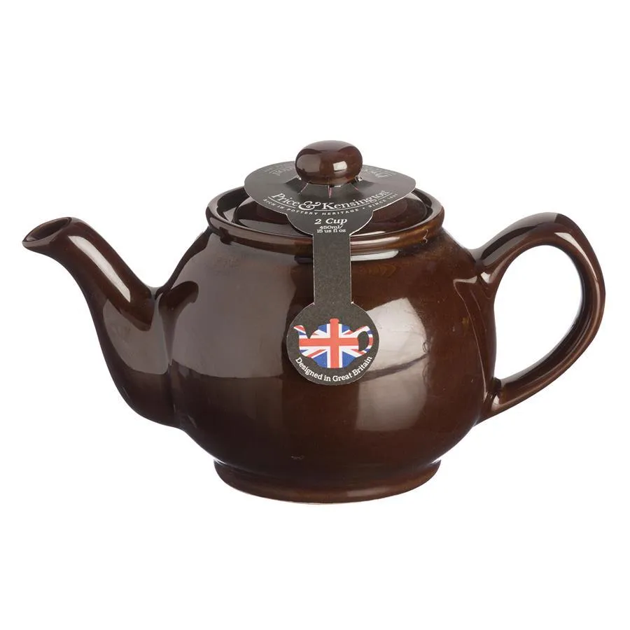 Teekanne 450 ml Steingut klassisch rockingham braun, für 2 Tassen Teekanne 450 ml Steingut klassisch rockingham braun, für 2 Tassen