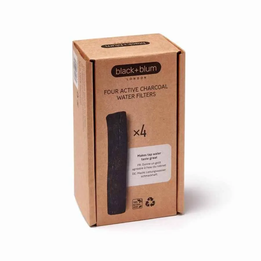 4 Aktivkohlefilter in Geschenkbox, Binchotan Aktivkohle 4 Aktivkohlefilter in Geschenkbox, Binchotan Aktivkohle