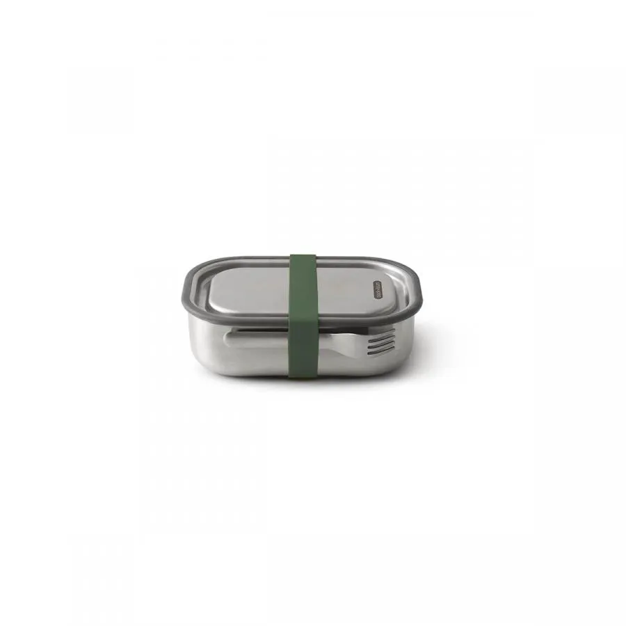 Edelstahl Lunch Box - Olive, 1000 ml, Edelstahl/Silikon, Maße: 20 x 15 x 6,5 cm Edelstahl Lunch Box - Olive, 1000 ml, Edelstahl/Silikon, Maße: 20 x 15 x 6,5 cm