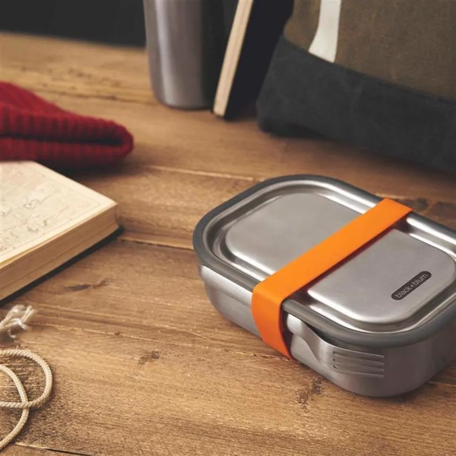 Lunch Box 600 ml Edelstahl Orangel