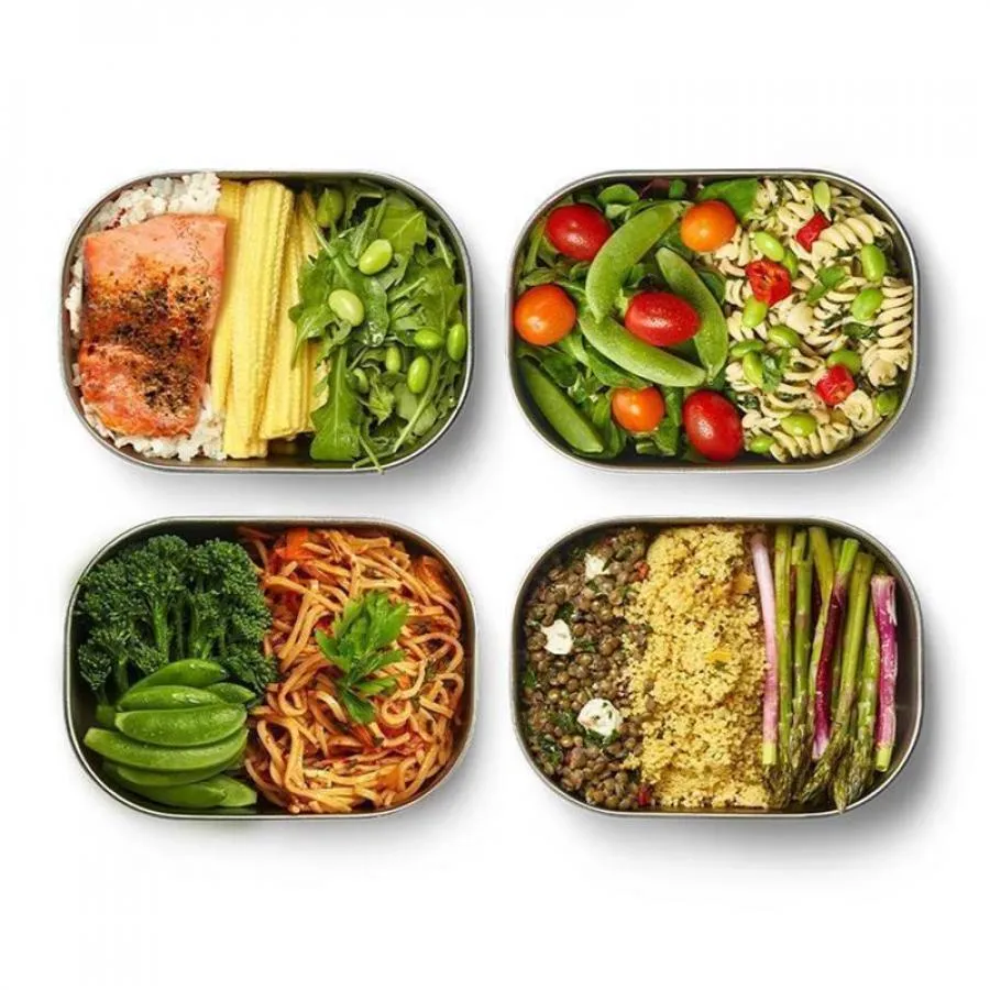 Lunch Box 600 ml Edelstahl Orangel