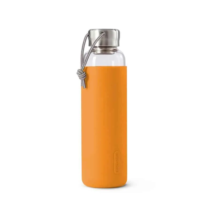 Wasserflasche 600 ml Glas Orange Wasserflasche 600 ml Glas Orange