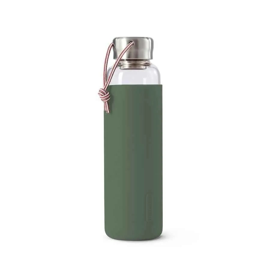 Wasserflasche 600 ml Glas Olive Wasserflasche 600 ml Glas Olive