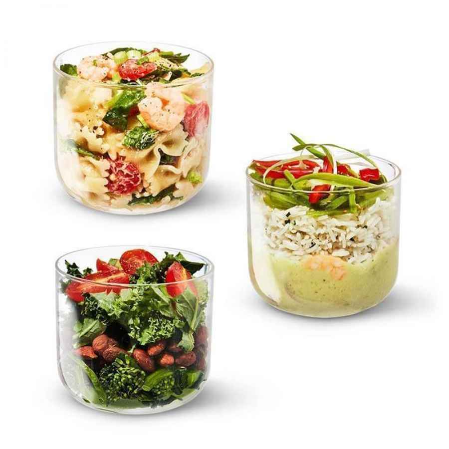 Lunchbecher 600 ml aus Glas mit Schutzhülle, Schiefer Lunchbecher 600 ml aus Glas mit Schutzhülle, Schiefer