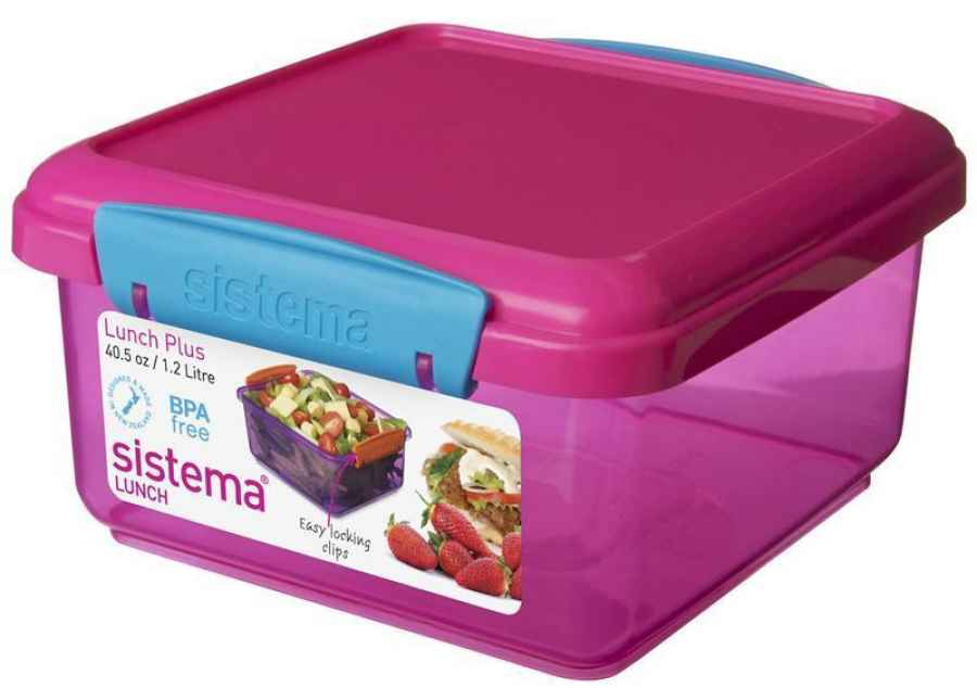 Lunchbox pink/blau 1,2 l