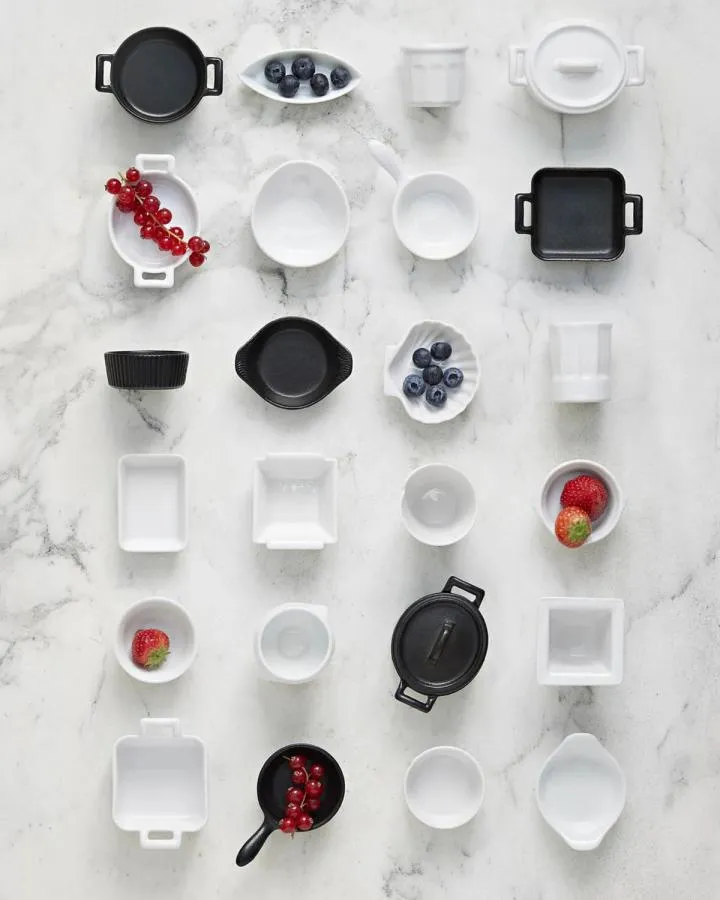 AUFLAUFFORM 45 cl RECHTECKIG Weiss 