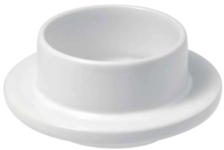 BUTTERDOSE OHNE DECKEL 9 cm Weiss BUTTERDOSE OHNE DECKEL 9 cm Weiss