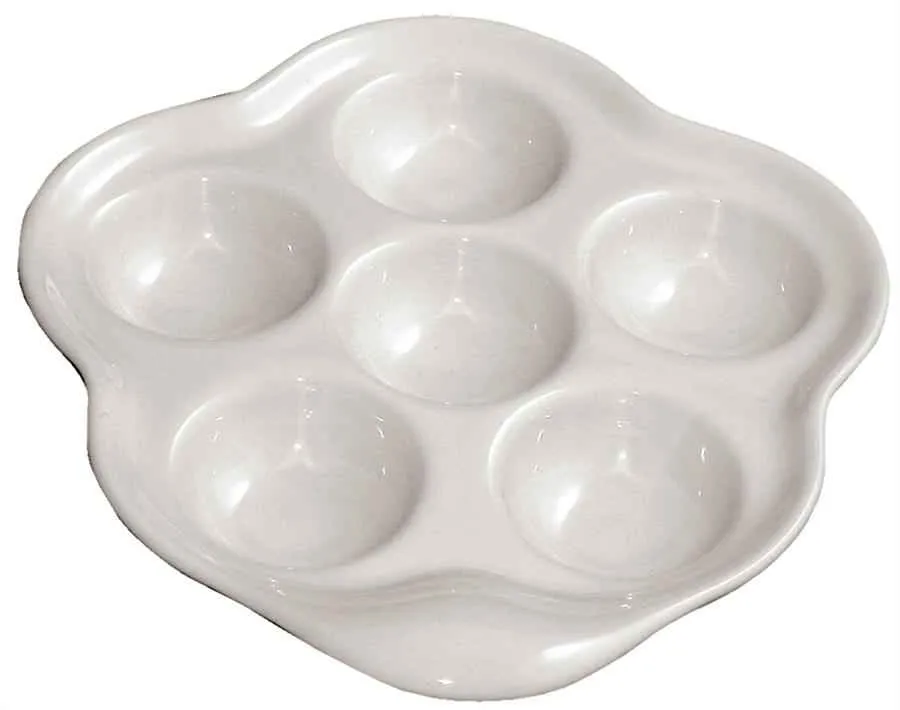 SCHNECKENPFANNE ( für 6 Schnecken) Weiss SCHNECKENPFANNE ( für 6 Schnecken) Weiss