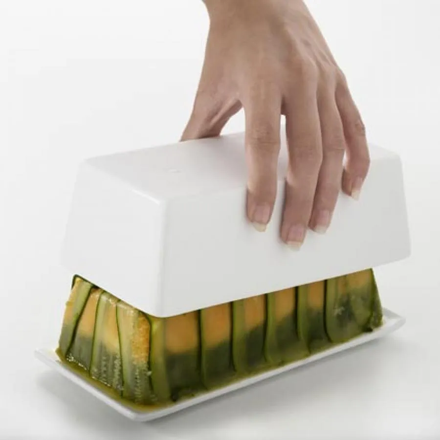 TERRINE MIT DECKEL / TABLETT 60 cl Weiss