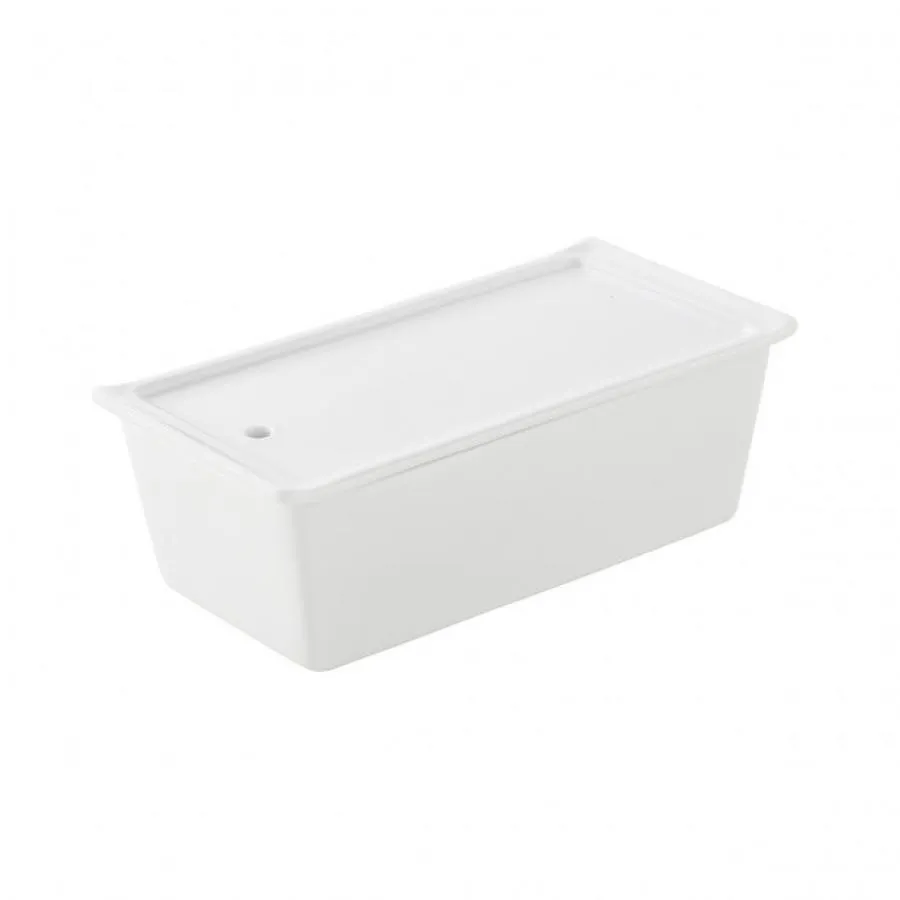 TERRINE MIT DECKEL / TABLETT 60 cl Weiss