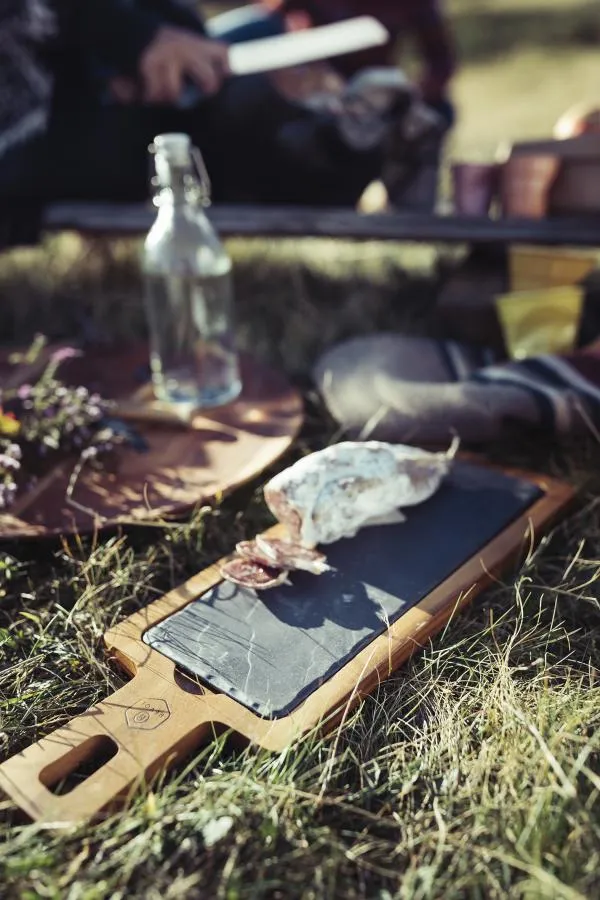 STEAK SERVIERPLATTE 30 x 11 cm RECHTECKIG Matt schiefer