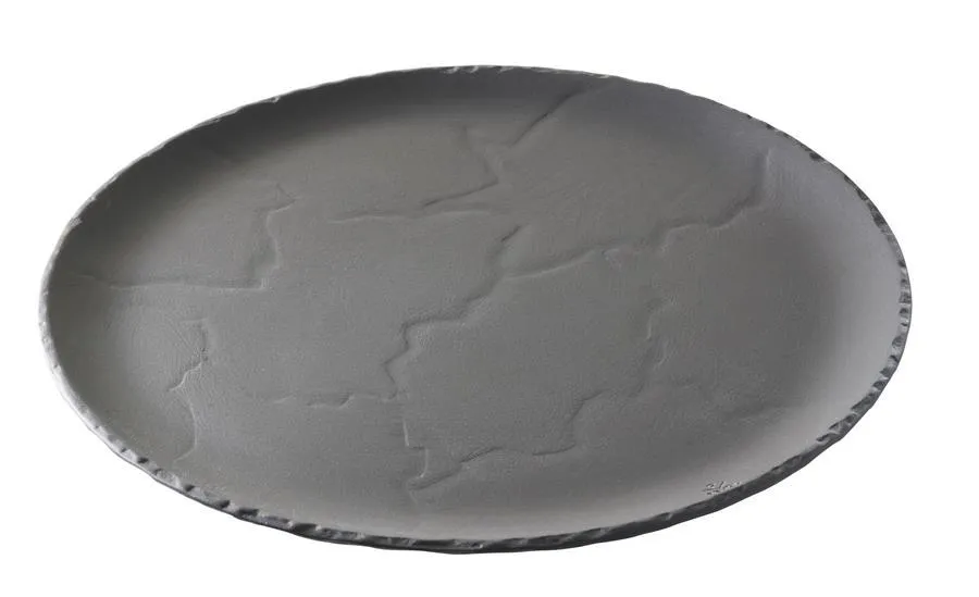 TELLER RUND/ BURGERTELLER/ STEAKTELLER/ SERVIERPLATTE 32 cm Matt schiefer style TELLER RUND/ BURGERTELLER/ STEAKTELLER/ SERVIERPLATTE 32 cm Matt schiefer style