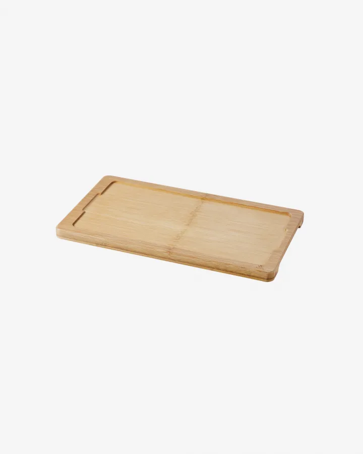 HOLZTABLETT 34 x 19,5 cm FÜR STEAKTELLER 30 x 16 cm Bambus