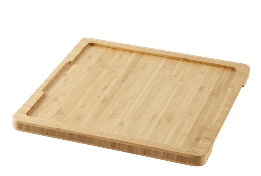 HOLZTABLETT/ HOLZBRETT 29,2 x 29,2 cm FUER TELLER/ PLATTE/ STEAKTELLER 25 x 25 cm Bambus