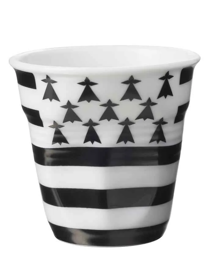 Knickbecher Espresso 0,08 Flagge Breton Knickbecher Espresso 0,08 Flagge Breton