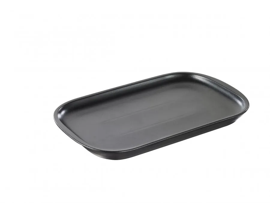 FLEISCH & STEAKPLATTE RECHTECKIG 29 cm gusseisen Optik