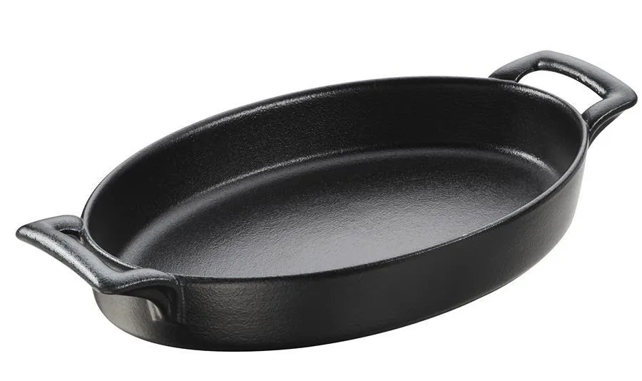 AUFLAUFFORM 70 cl OVAL MIT GRIFFEN Gusseisenoptik REVOL