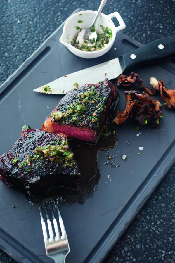 STEAKTELLER & BURGERTELLER 33 x 24 cm in Schieferoptik