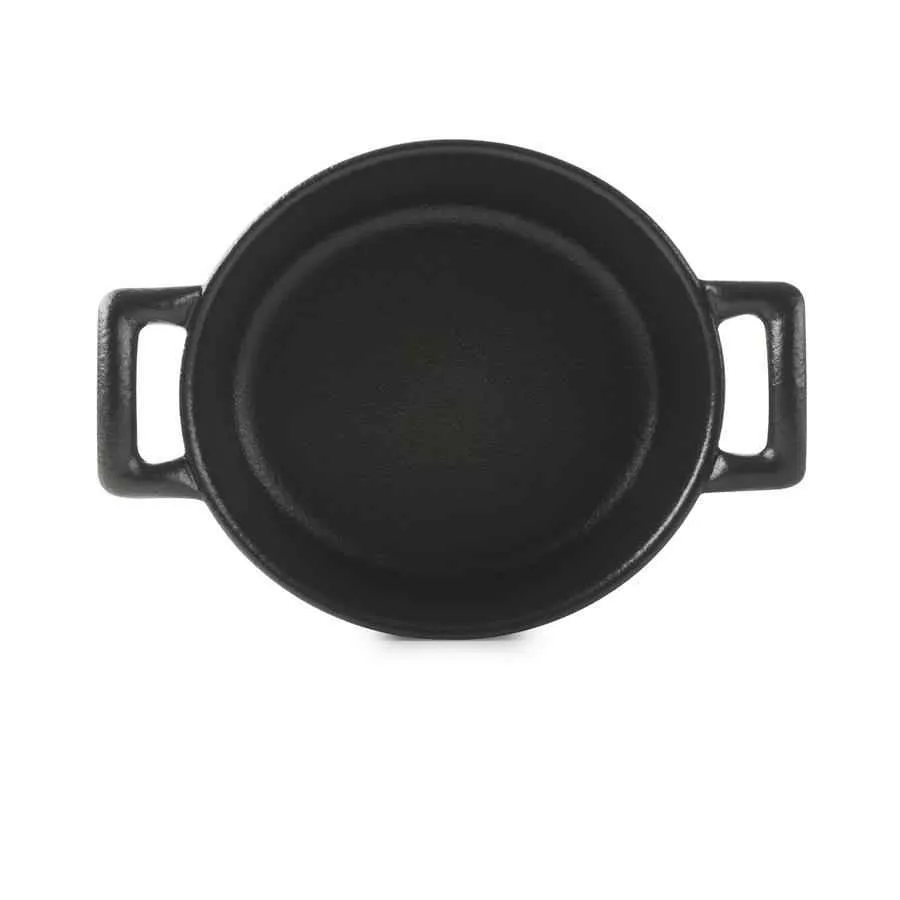 KASSEROLLE OHNE DECKEL 25CL Gusseisenoptik