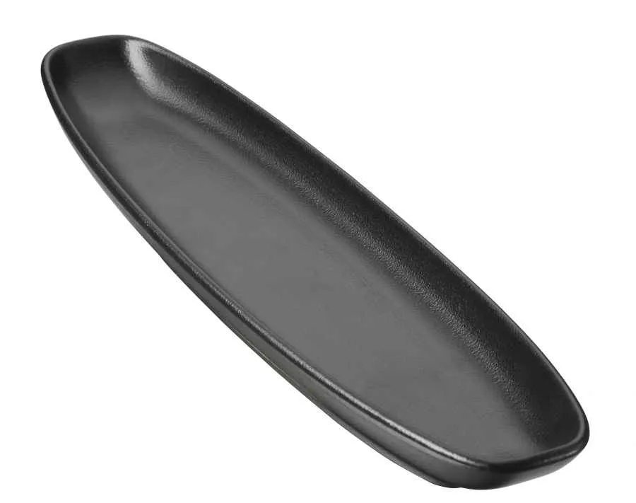 CLUB PLATTE/ SERVIERPLATTE SCHMAL in gusseisener Optik