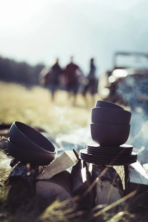 SCHALE für Beilagen 60 cl Matt schiefer styl