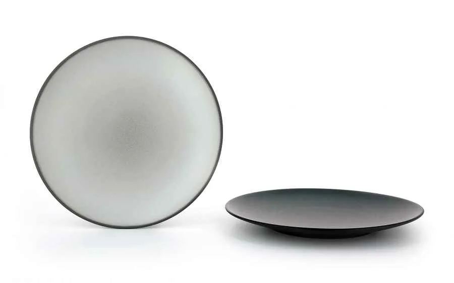 EQUINOXE FLACHER TELLER/BROTTELLER 16 cm Gusseisener optik