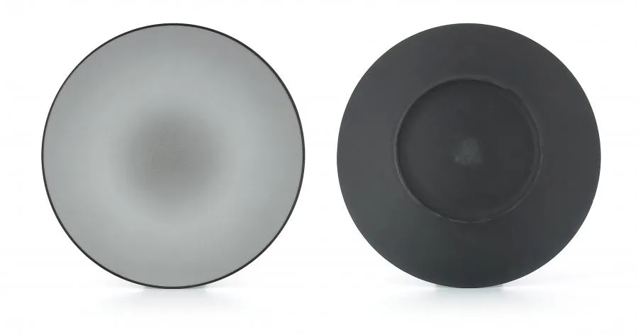 EQUINOXE FLACHER TELLER/PLATZTELLER 31,5 cm Gusseisener optik