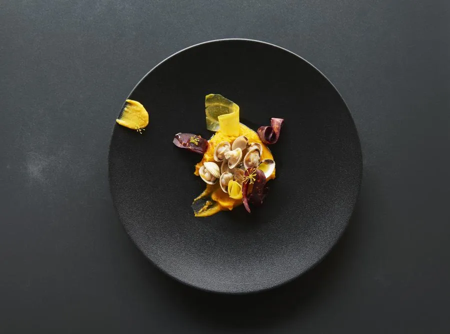 EQUINOXE FLACHER TELLER/PLATZTELLER 31,5 cm Gusseisener optik