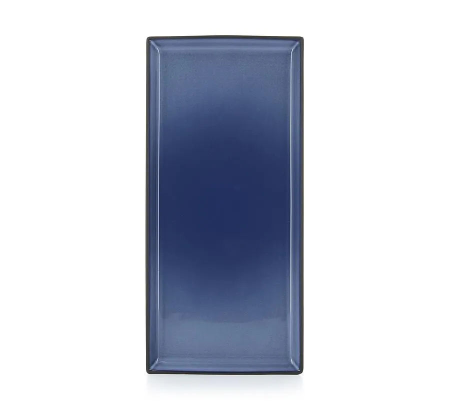 EQUINOXE RECHTECKIGE PLATTE/RECHTECKIGER TELLER 32,5 cm Cirrusblau