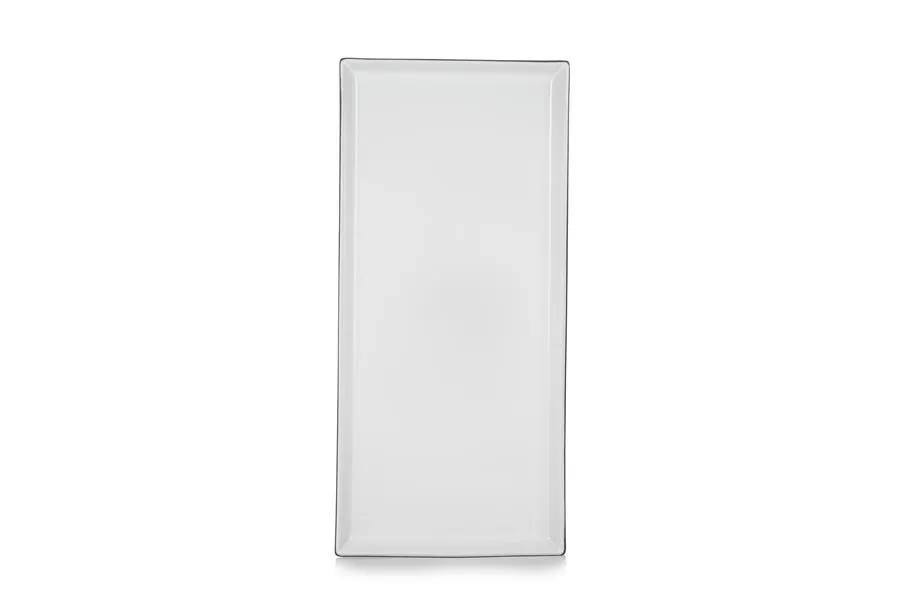 EQUINOXE RECHTECKIGE PLATTE/RECHTECKIGER TELLER 32,5 cm Weiss Kumulus