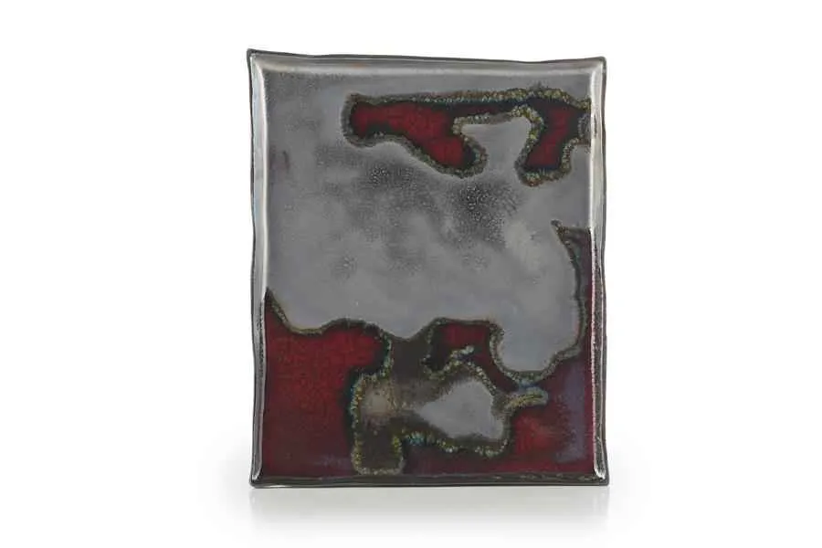 SOLSTICE RECHTECKIGER TELLER/ PLATTE/ SERVIERPLATTE REVOL 21 CM Solar Storm