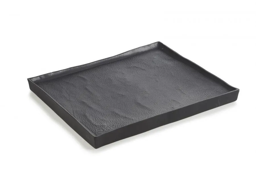SOLSTICE RECHTECKIGER TELLER/ PLATTE/ SERVIERPLATTE REVOL 21CM Black Moon