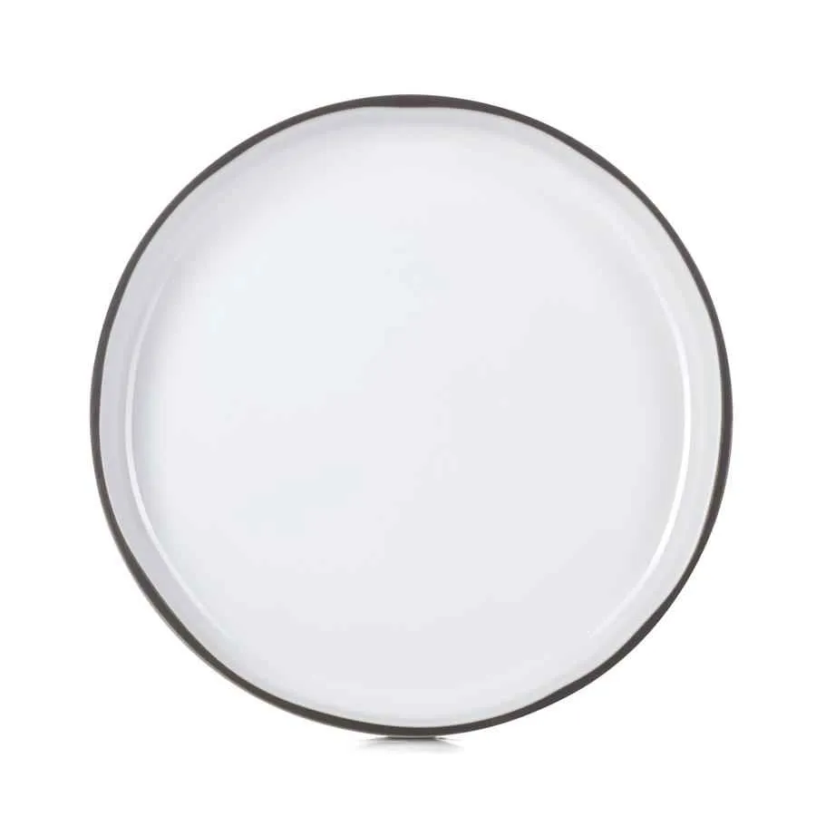 CARACTERE flacher Teller 23 cm Kumuluswolke weiss