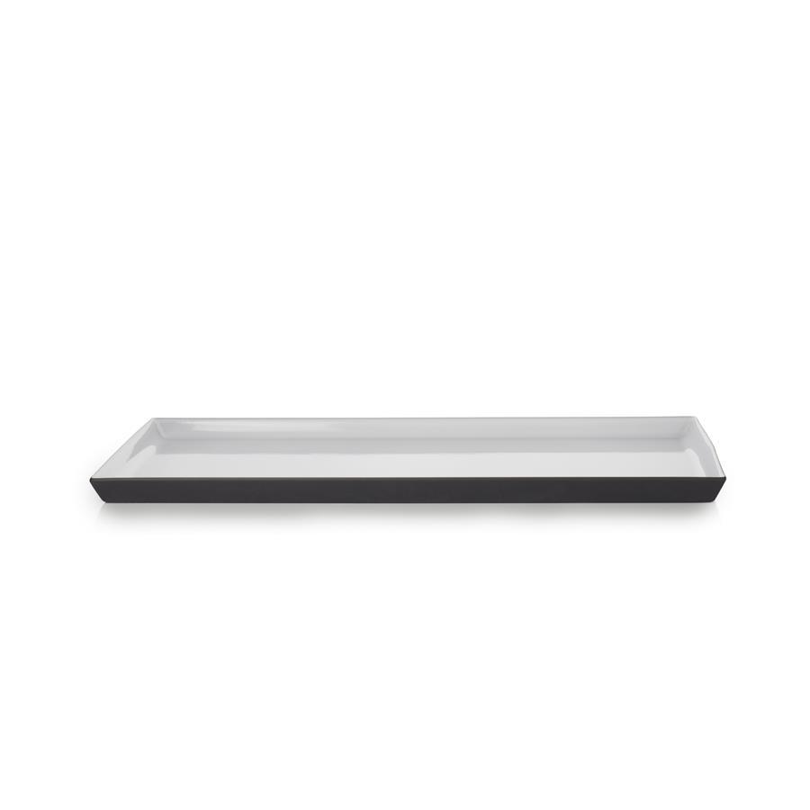 EQUINOXE RECHTECKIGE SERVIERPLATTE 55,5 cm Kumuluswolke weiss