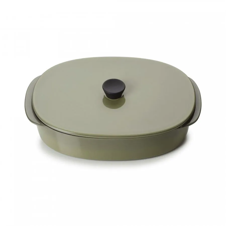 CARACTERE KASSEROLLE / AUFLAUFFORM MIT DECKEL 19 x 13 cm Kardamom REVOL