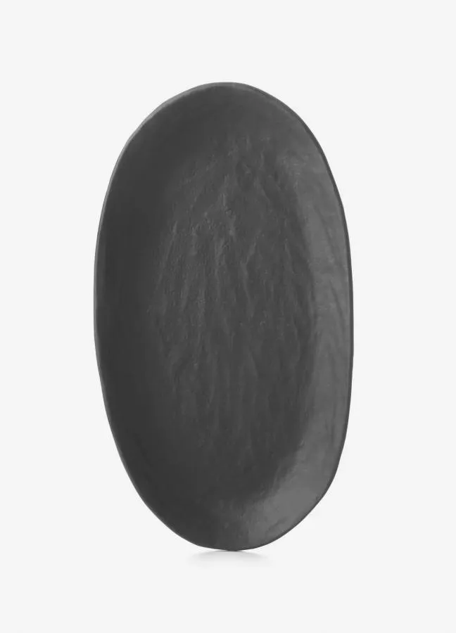 YLI OVALER TELLER 24.5 CM Matt schiefer style