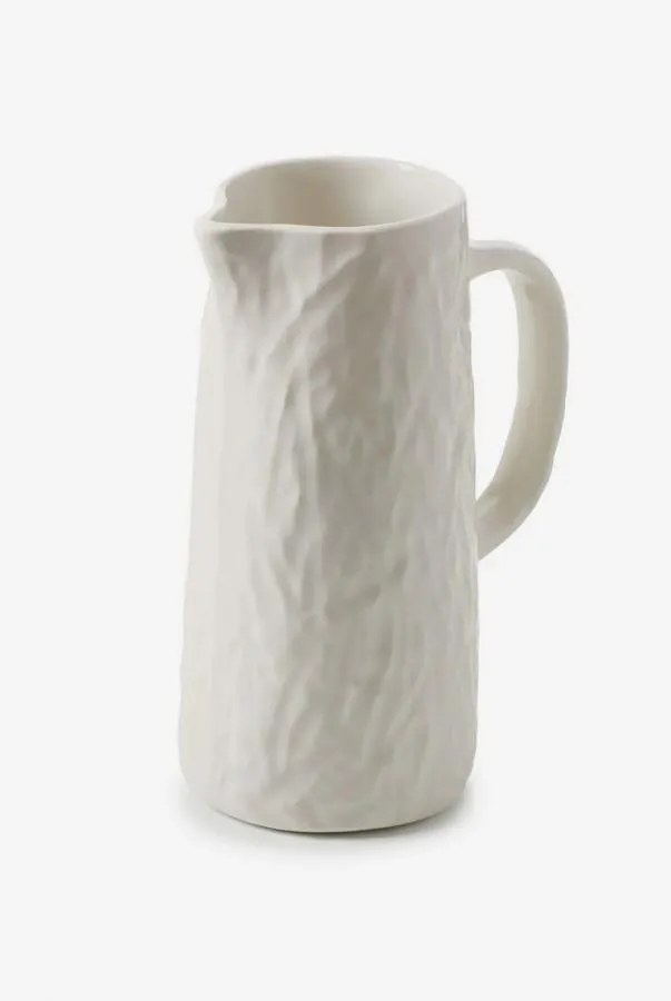 YLI WASSERKRUG/ PITCHER/ VASE 1,2 L Alabaster Weiss