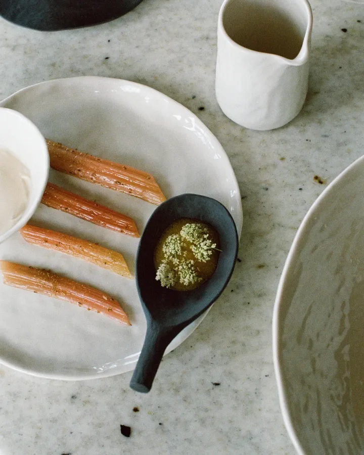 YLI AMUSE GUEULE LOEFFEL/ ABLAGE-LOEFFEL 9 CM Matt schiefer style