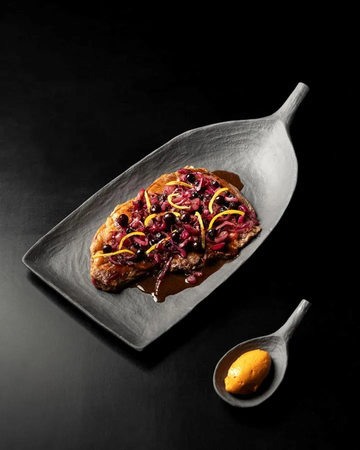 YLI AMUSE GUEULE LOEFFEL/ ABLAGE-LOEFFEL 9 CM Matt schiefer style