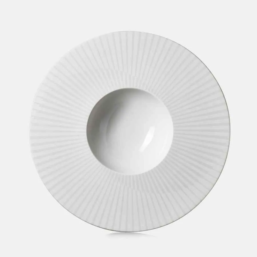 SPHERE KUGEL-TELLER Alabaster Weiss Ø 30,5 cm