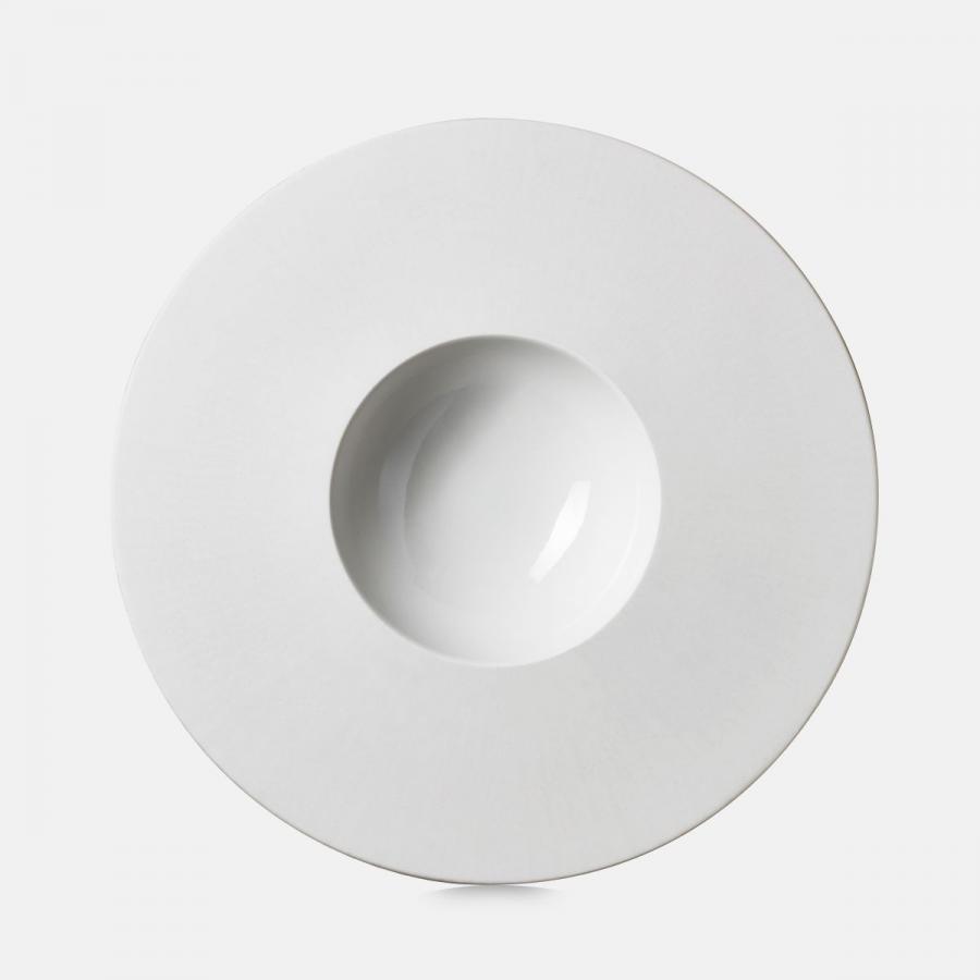 SPHERE KUGEL-TELLER Alabaster Weiss Ø 30,5 cm