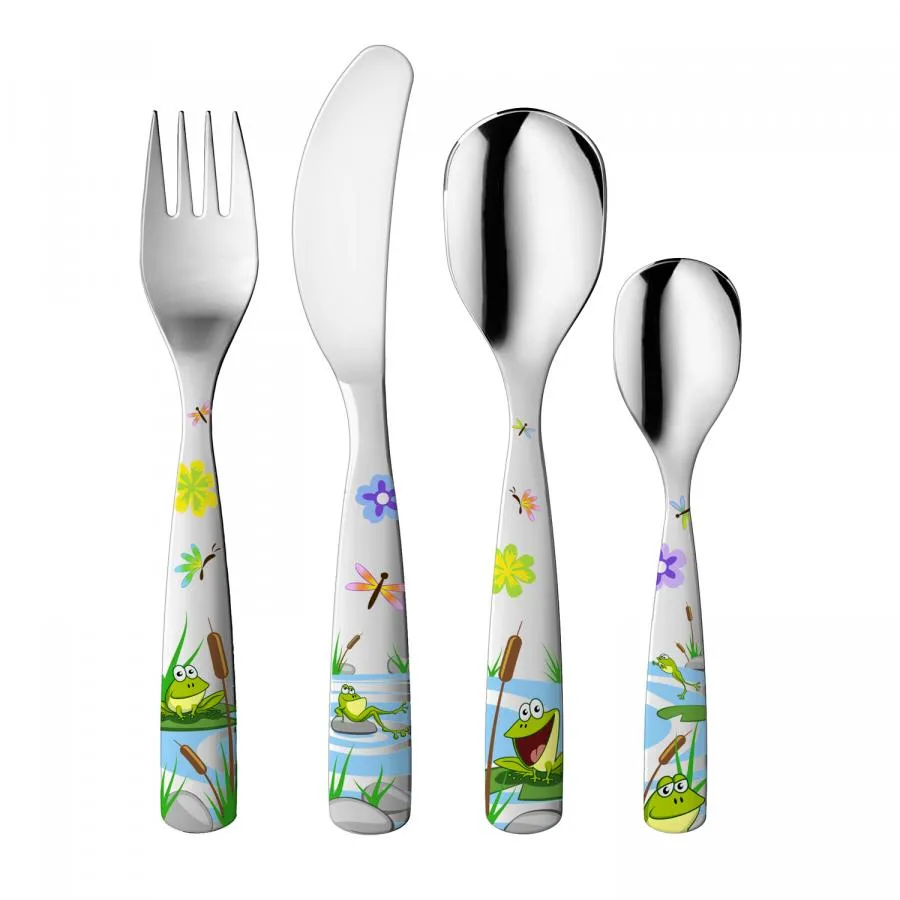 Kinderbesteck JUNGE FRÖSCHE - Set, 4-teilig 