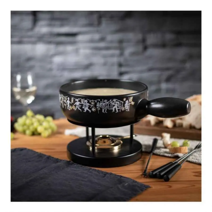 Caquelon/ Fonduetopf Induktion Bundesfeier 23cm Caquelon/ Fonduetopf Induktion Bundesfeier 23cm