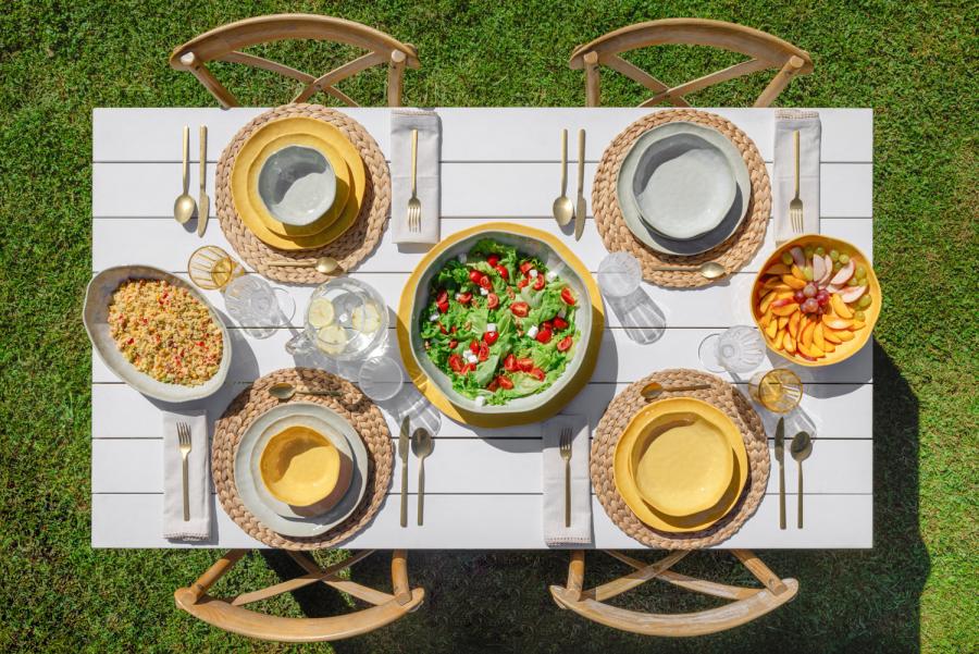 Frühstücksteller / Dessertteller Ø 21 cm Atmosfera grün Set mit 2 Stück