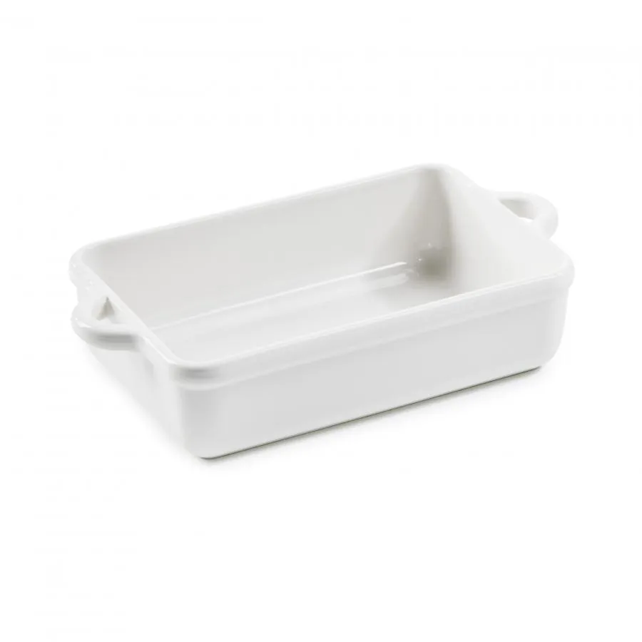 RECHTECKIGE AUFLAUFFORM 34 CM Alabaster Weiss REVOL BOMBANCE RECHTECKIGE AUFLAUFFORM 34 CM Alabaster Weiss REVOL BOMBANCE