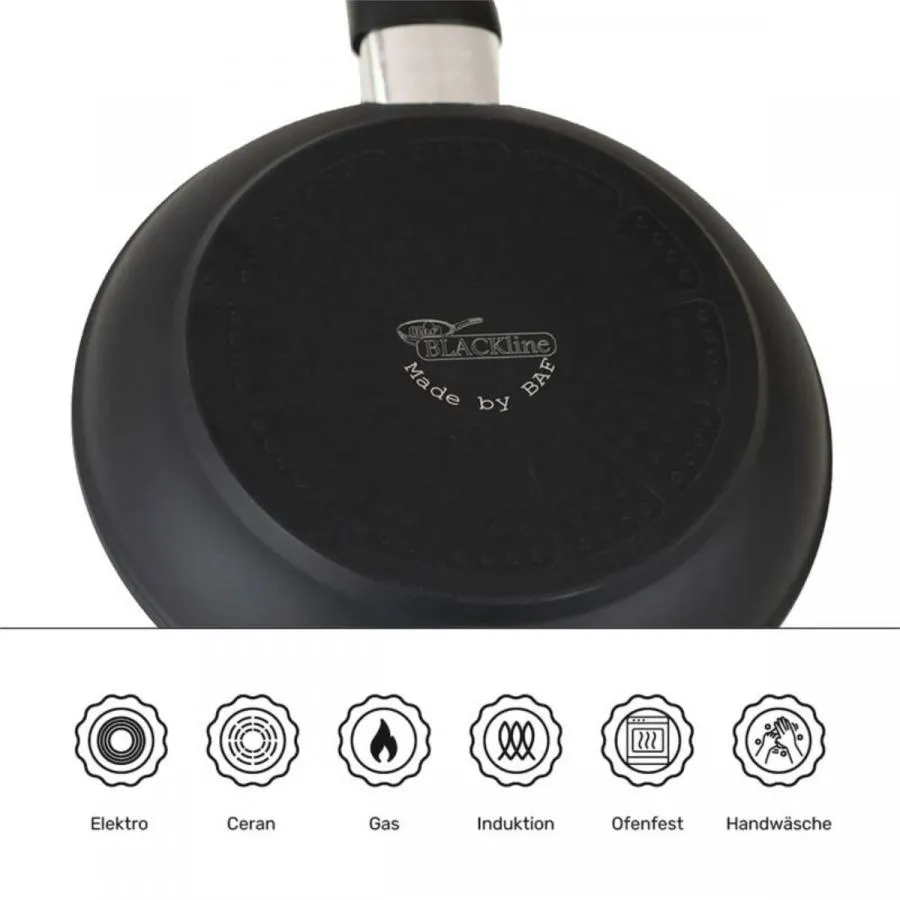 Schmorpfanne 28 cm BAF BLACKline für alle Herdarten