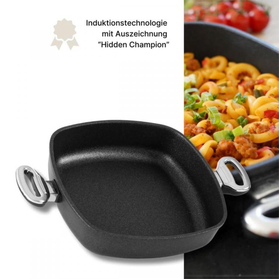 Viereckservierpfanne 26x26 cm BAF GIGANT Newline für alle Herdarten