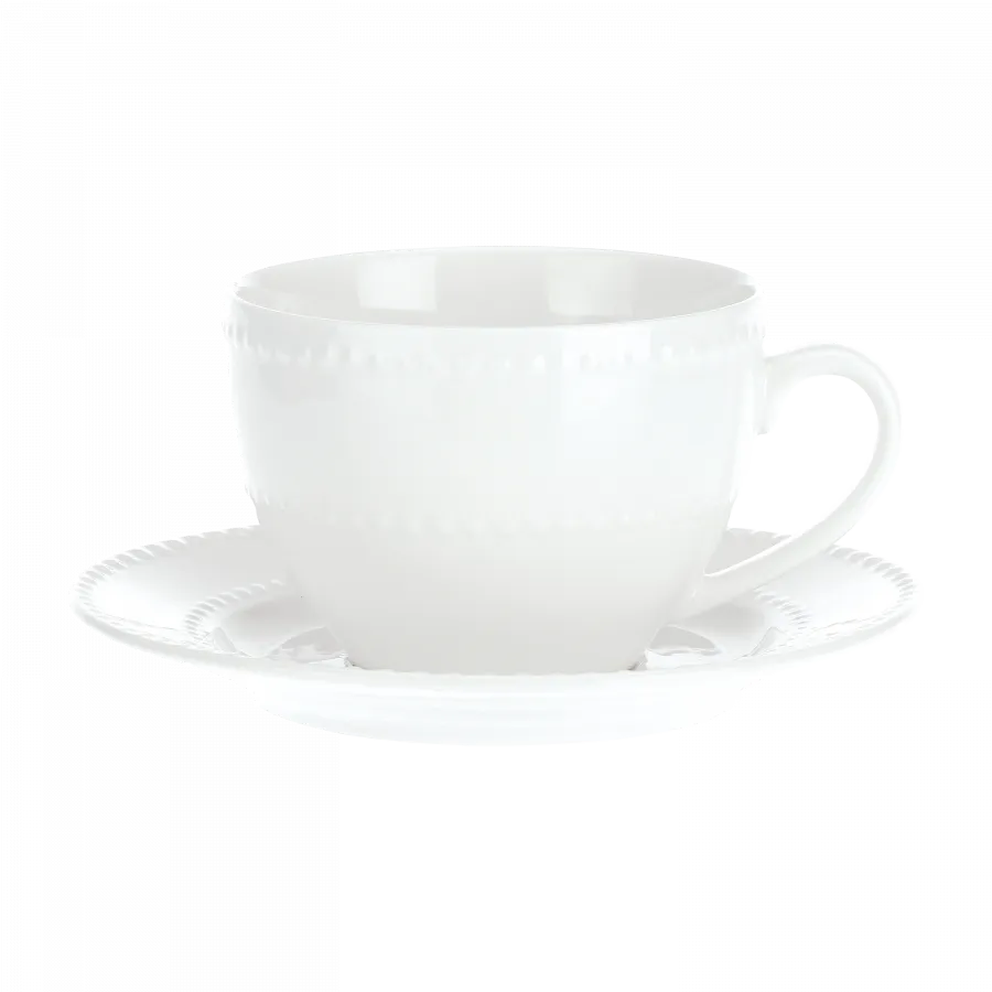 Kaffeetassen Set 6 Stück mit Untertasse Collina