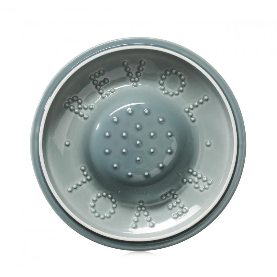 RUNDE OFENKASSEROLLE 19 CM MIT PORZELLANDECKEL Wolkengrau